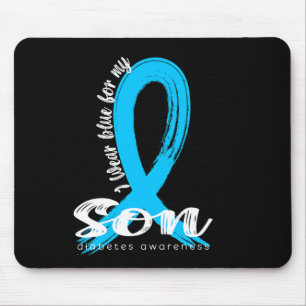 Ich trage Blue für meinen Sohn Diabetes Awareness Mousepad