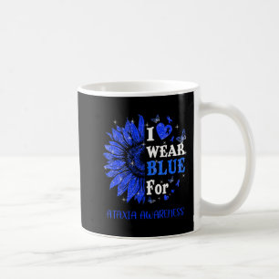 Ich trage Blue Twinkle Herz Sonnenblume Ataxien Aw Kaffeetasse