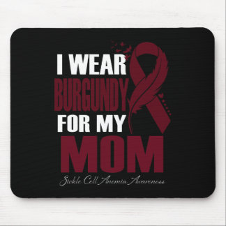 Ich trage Burgund für meine Mama Anämie der Sichel Mousepad