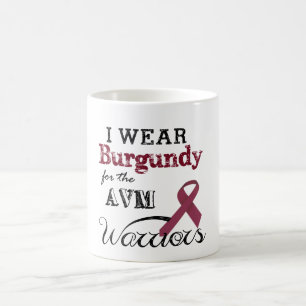Ich trage Burgunder für die AVM Krieger-Tasse Kaffeetasse
