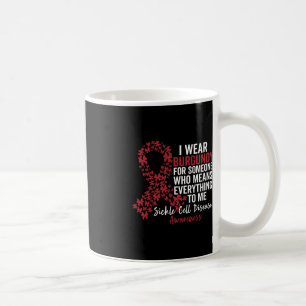 Ich trage Burgundy für die Unterstützung der Sensi Kaffeetasse