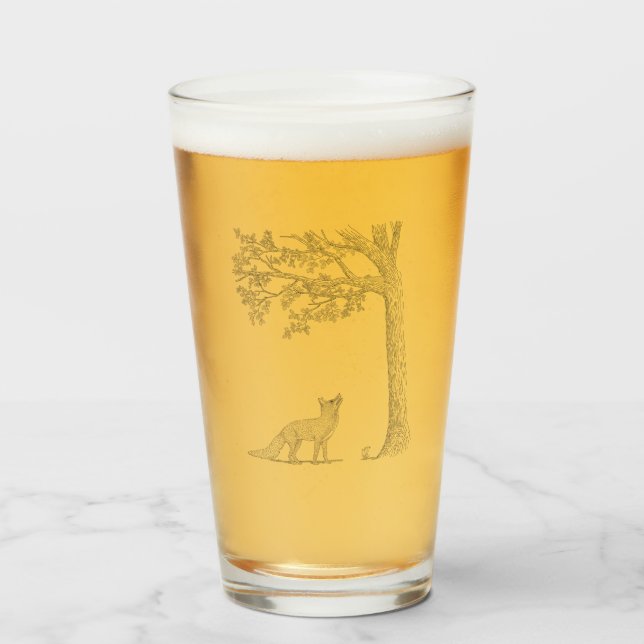 Ich trage das Eichhörnchen Glas (Vorne (Gefüllt))