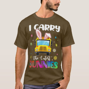 Ich trage den Niedlichen Bunnies Schulbusfahrer Ea T-Shirt