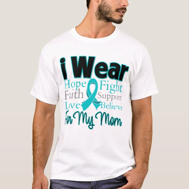 Ich trage die Mama der Schleimhaut - Ovarialkarzin T-Shirt (Vorderseite)
