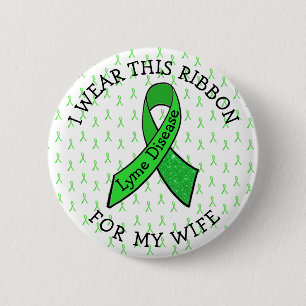 Ich trage dieses Band für meine Ehefrau Lyme Butto Button