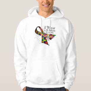 Ich trage ein Band für meine Schwester - Hoodie