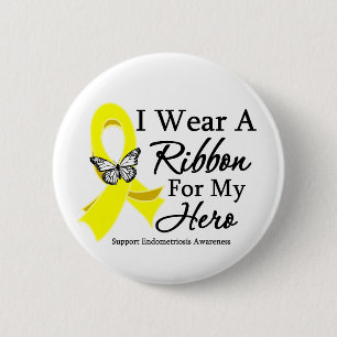 Ich trage ein Band für meinen HELD Endometriosis Button