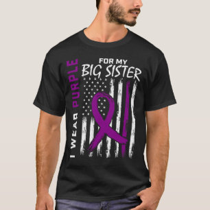 Ich trage ein Lila, riesiges Bauchspeicheldrüsenkr T-Shirt