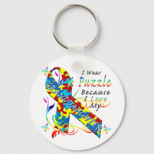 Ich trage ein Rätsel, weil ich meine Enkelin Liebe Schlüsselanhänger