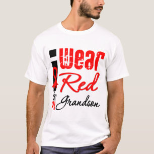 Ich trage ein rotes Band für meinen Enkel T-Shirt