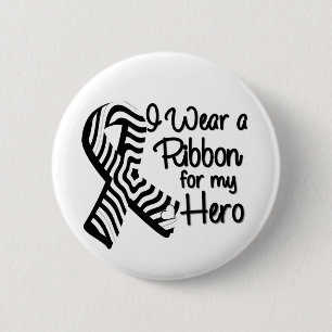 Ich trage ein Zebra-Band für meinen Held Button