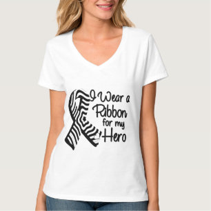 Ich trage ein Zebra-Band für meinen Held T-Shirt