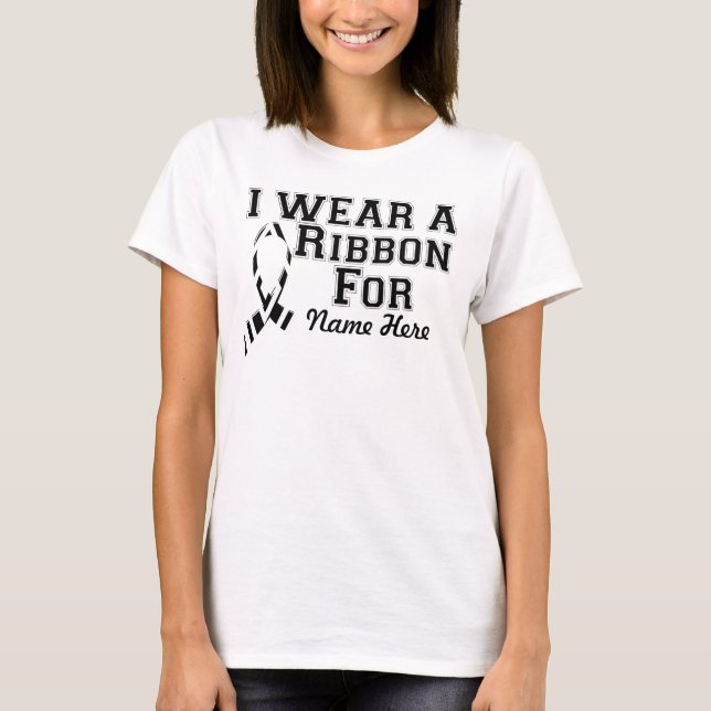 Ich trage ein Zebrastreifen T-Shirt (Vorderseite)