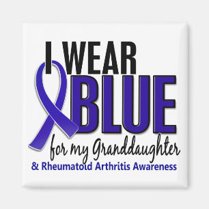 Ich trage eine blaue Enkelin 10 Rheumatoide Arthri Magnet
