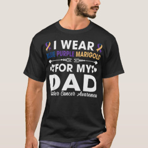 Ich trage eine blaue Lila Marigold für Vater-Blase T-Shirt