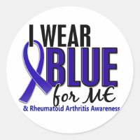 ich trage eine blauen Me Rheumatoide Arthritis RA