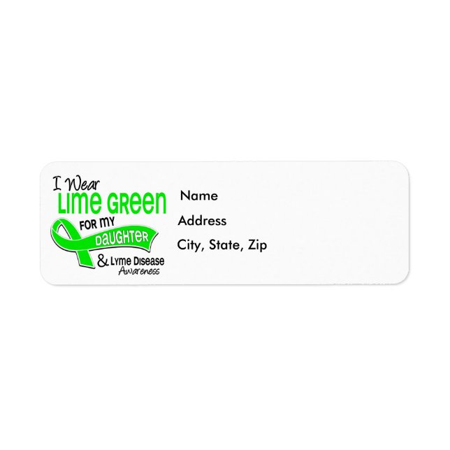 Ich trage eine Limettengrüne 42-Tochter-Lyme-Krank (Vorne)