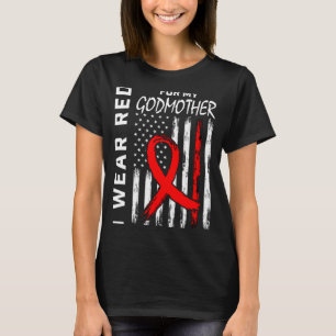 Ich trage eine rote Schleife für die Herzkrankheit T-Shirt