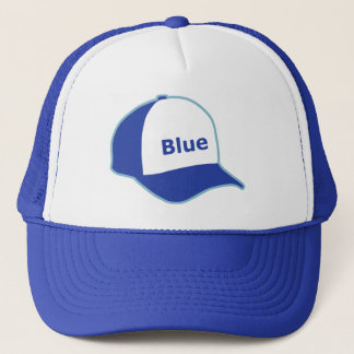 Ich trage einen blauen Hut Truckerkappe