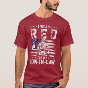 Ich trage freitags Rot für meinen Schwiegersohn T-Shirt