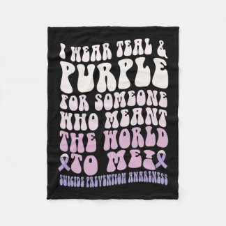 Ich trage für jemanden, der World to Me Suizid bed Fleecedecke