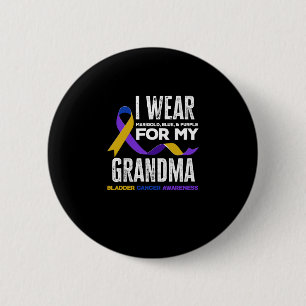 Ich trage für mein Oma-Blase-Krebsbewusstsein Button