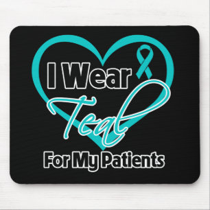 Ich trage für meine Patienten Aquamarines Herzklop Mousepad