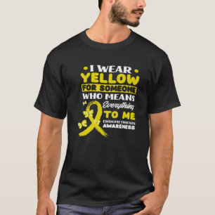 Ich trage Gelb für jemanden, der Endometriose unte T-Shirt