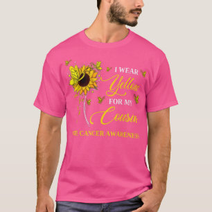 Ich trage Gelb für mein Cousin Knochenkrebs-Bewuss T-Shirt