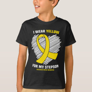 Ich trage Gelb für mein Stiefsohn-Krebsbewusstsein T-Shirt