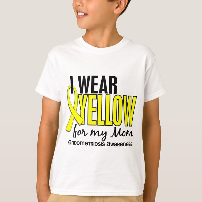 Ich trage Gelb für meine Mama 10 T-Shirt (Vorderseite)