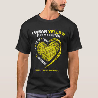 Ich trage Gelb für meine Schwester Geschenke Endom T-Shirt