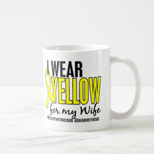 Ich trage Gelb für meinen Ehefrau10 Endometriosis Kaffeetasse