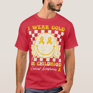Ich trage Gold für das Bewusstsein der Kindheit 1 T-Shirt