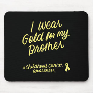 Ich trage Gold für das Bewusstsein für Kinderkrebs Mousepad