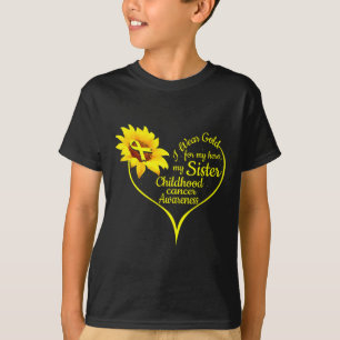 Ich trage Gold für das Bewusstsein für Kinderkrebs T-Shirt