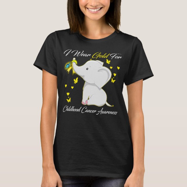 Ich trage Gold für den Monat des Aufklärens über K T-Shirt (Vorderseite)