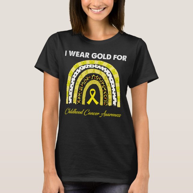 Ich trage Gold für die Kinderkrippe T-Shirt (Vorderseite)