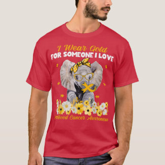 Ich trage Gold für jemanden, den ich Liebe Kinderk T-Shirt