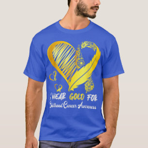 Ich trage Gold für Krebs im Kindesalter T-Shirt