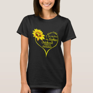 Ich trage Gold für mein Nephew-Kinderkrebs-Bewusst T-Shirt