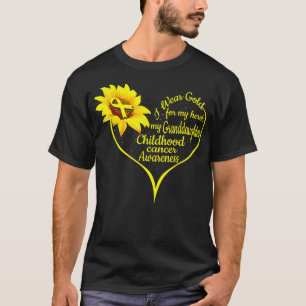 Ich trage Gold für meine Enkelin Kinderkrebs T-Shirt
