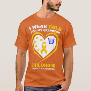 Ich trage Gold für meine Enkelin-Kinderkrebserkran T-Shirt