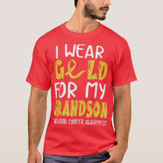 Ich trage Gold für meine Enkelin-Kinderkrebserkran T-Shirt