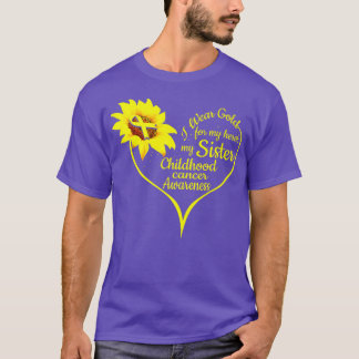 Ich trage Gold für meine Schwester, die mir das Be T-Shirt