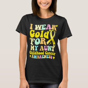 Ich trage Gold für meine Tante Krebsbewusstsein im T-Shirt
