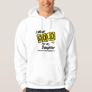 Ich trage Gold für meine TOCHTER 8 Hoodie