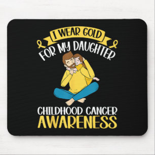 Ich trage Gold für meine Tochter, Kinder, die Kreb Mousepad