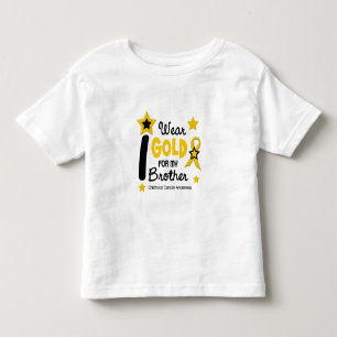 Ich trage Gold für meinen Bruder 12 STAR-VERSION Kleinkind T-shirt