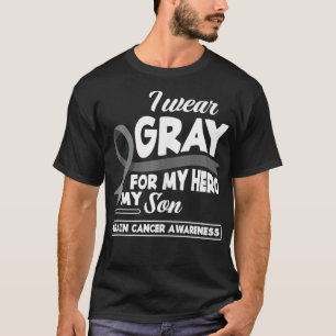 Ich trage Grau für meinen Helden meine Brain Cance T-Shirt
